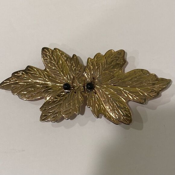 Vintage Leaf Belt Buckle with Beads - Picture 1 of 2